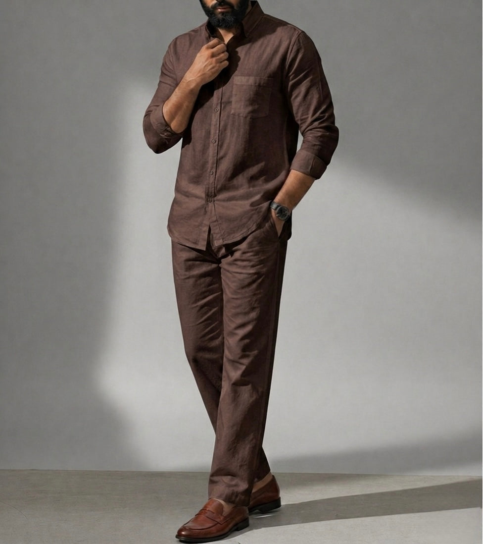 TrueTone Top & Bottom Set Of Linen, Luxury And Style
