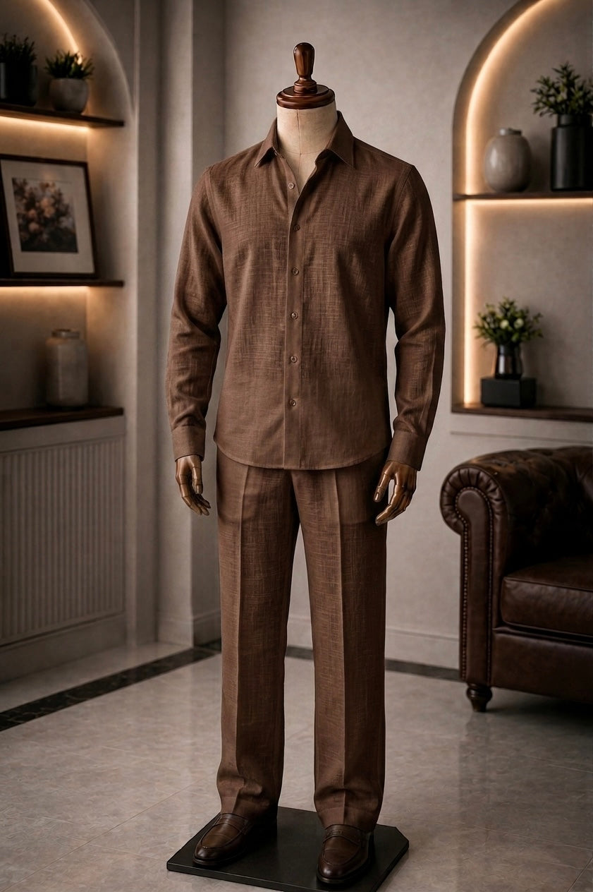 Elite Top & Bottom Set Of Linen, Luxury And Style