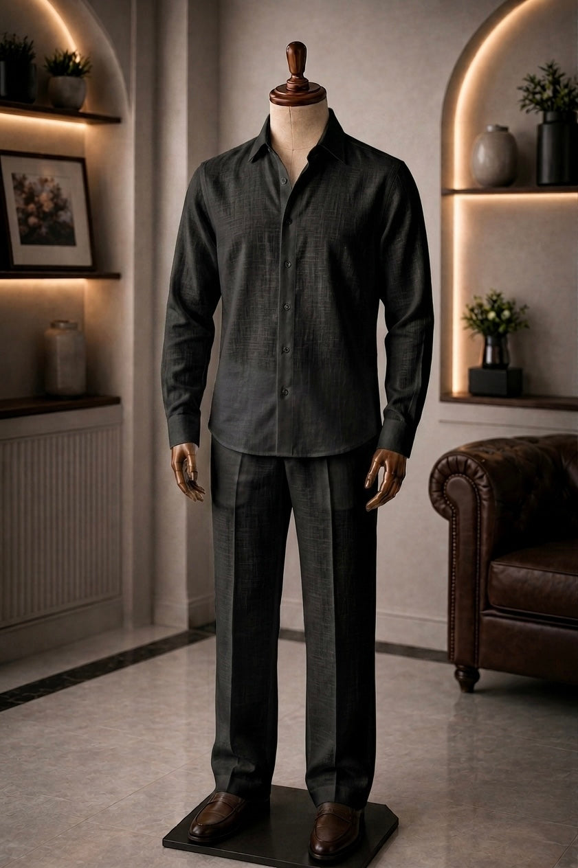 Elite Top & Bottom Set Of Linen, Luxury And Style