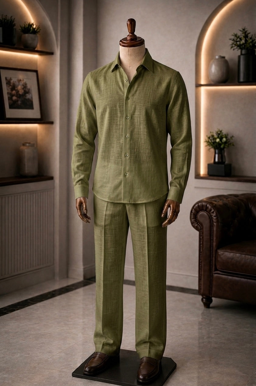 Elite Top & Bottom Set Of Linen, Luxury And Style