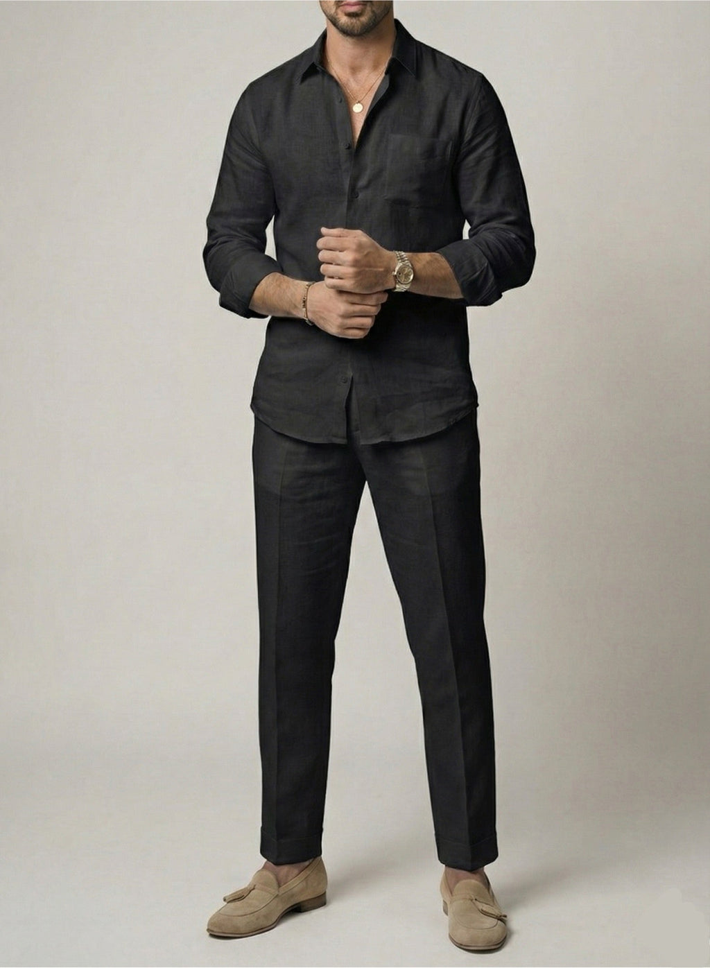 Signature Top & Bottom Set Of Linen, Luxury And Style