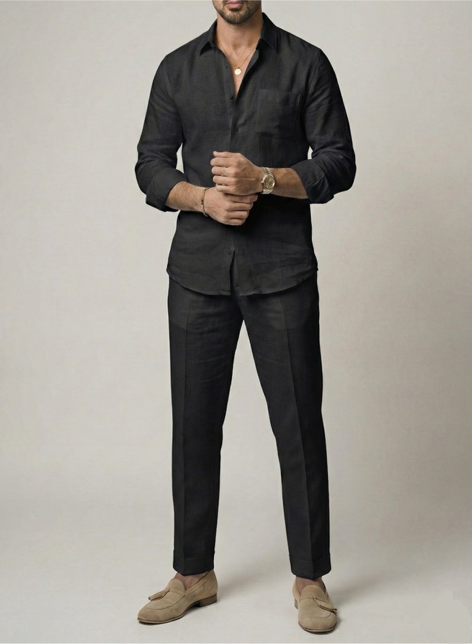 Signature Top & Bottom Set Of Linen, Luxury And Style