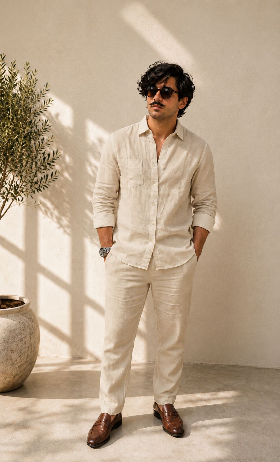 Men’s Pure Linen Summer Co-Ord