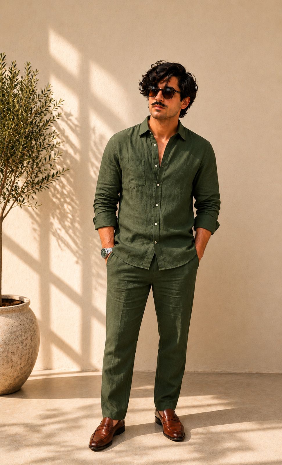 Men’s Pure Linen Summer Co-Ord